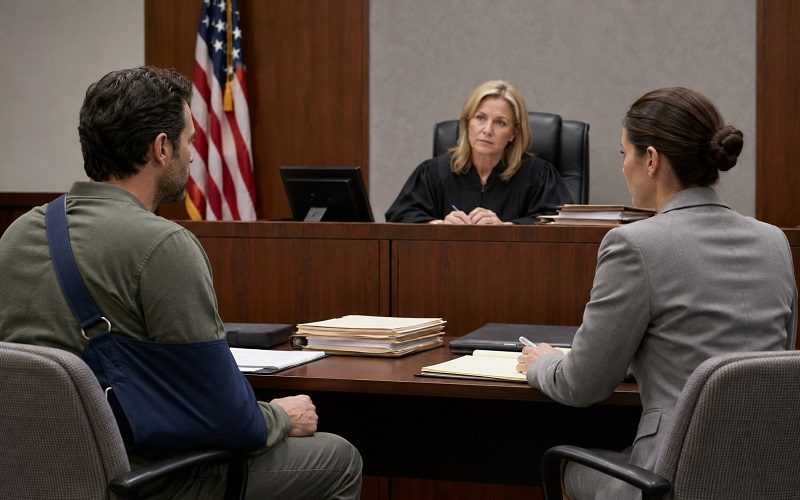 Injured worker discussing workers’ compensation overpayment with a California lawyer