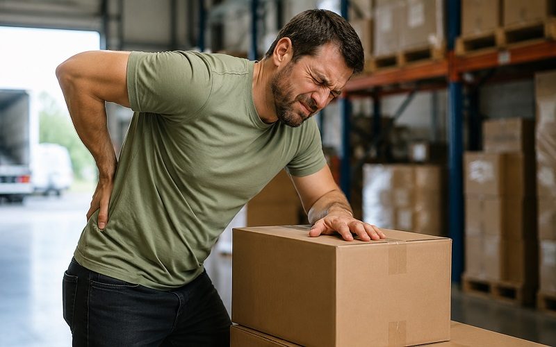 Herniated disc injury lawyer discussing benefits and treatment options with an injured worker