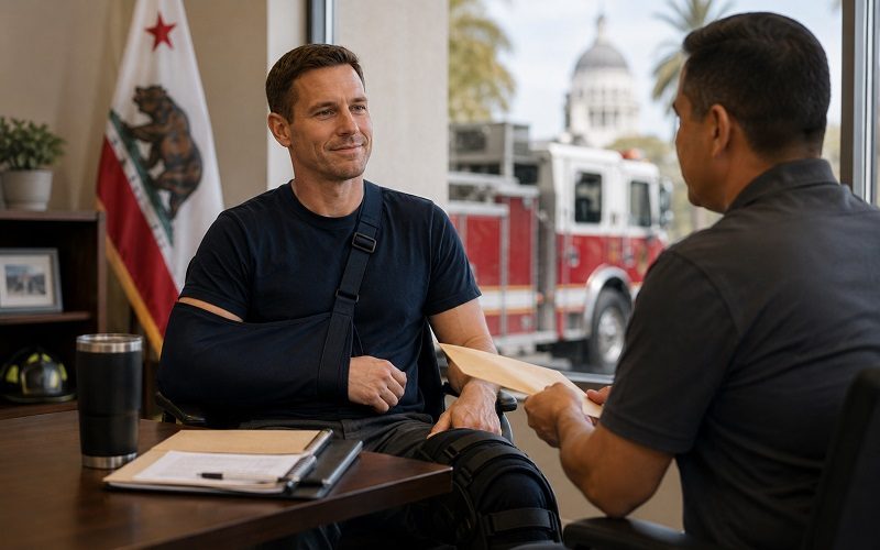 California attorney representing a police officer injured in the line of duty